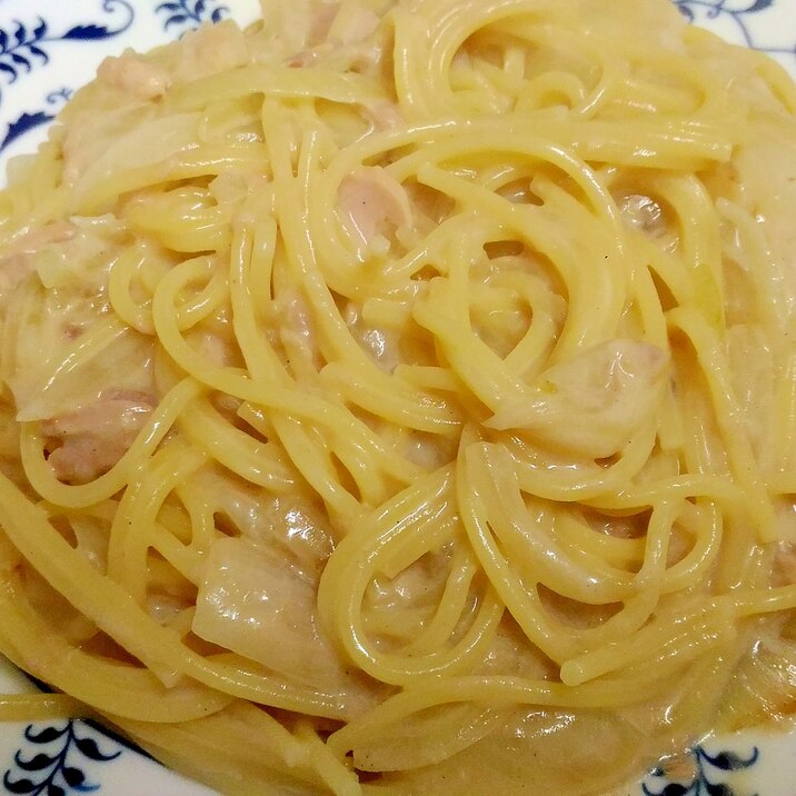 ツナと玉葱のクリームパスタ